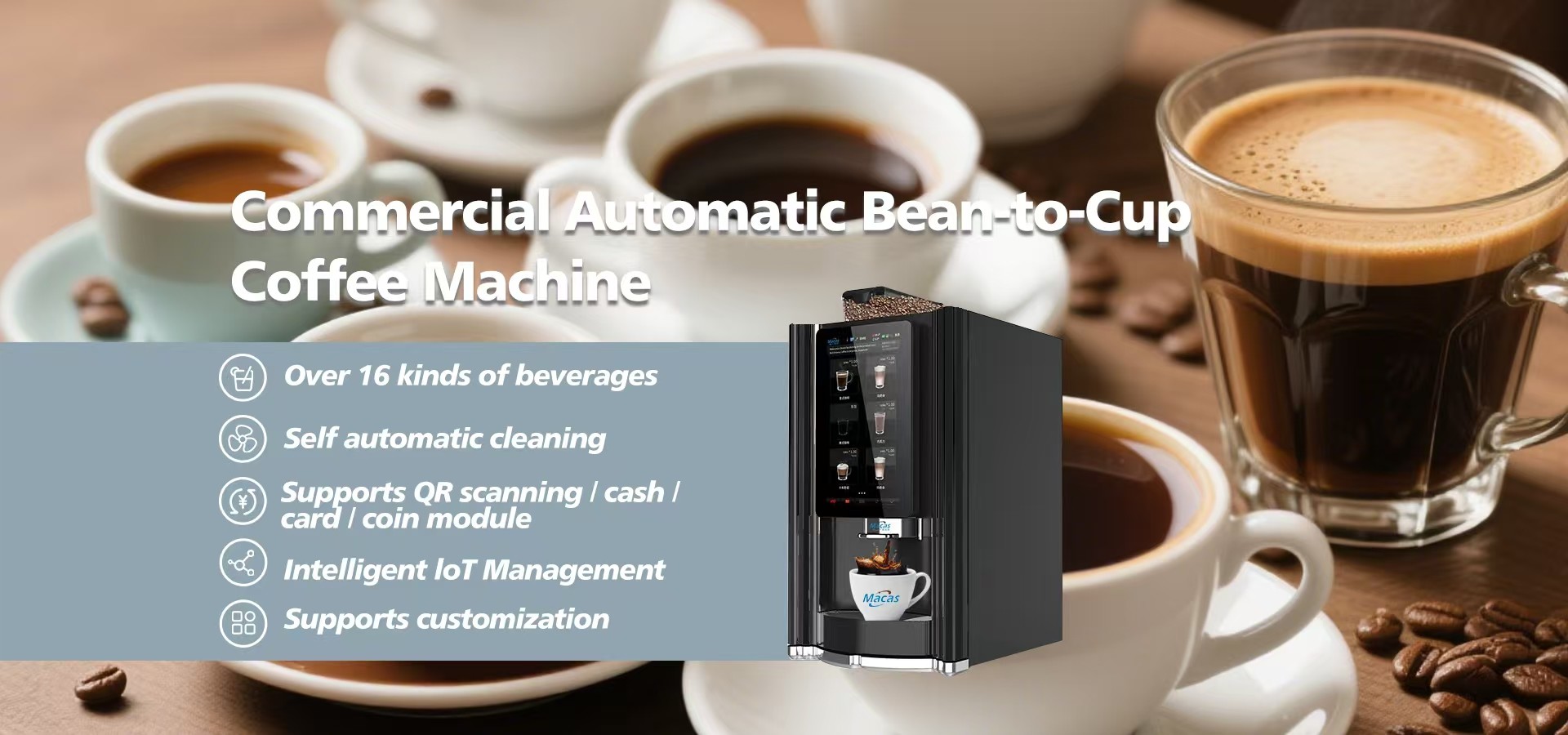 quality Commercial Coffee Vending Machine factory