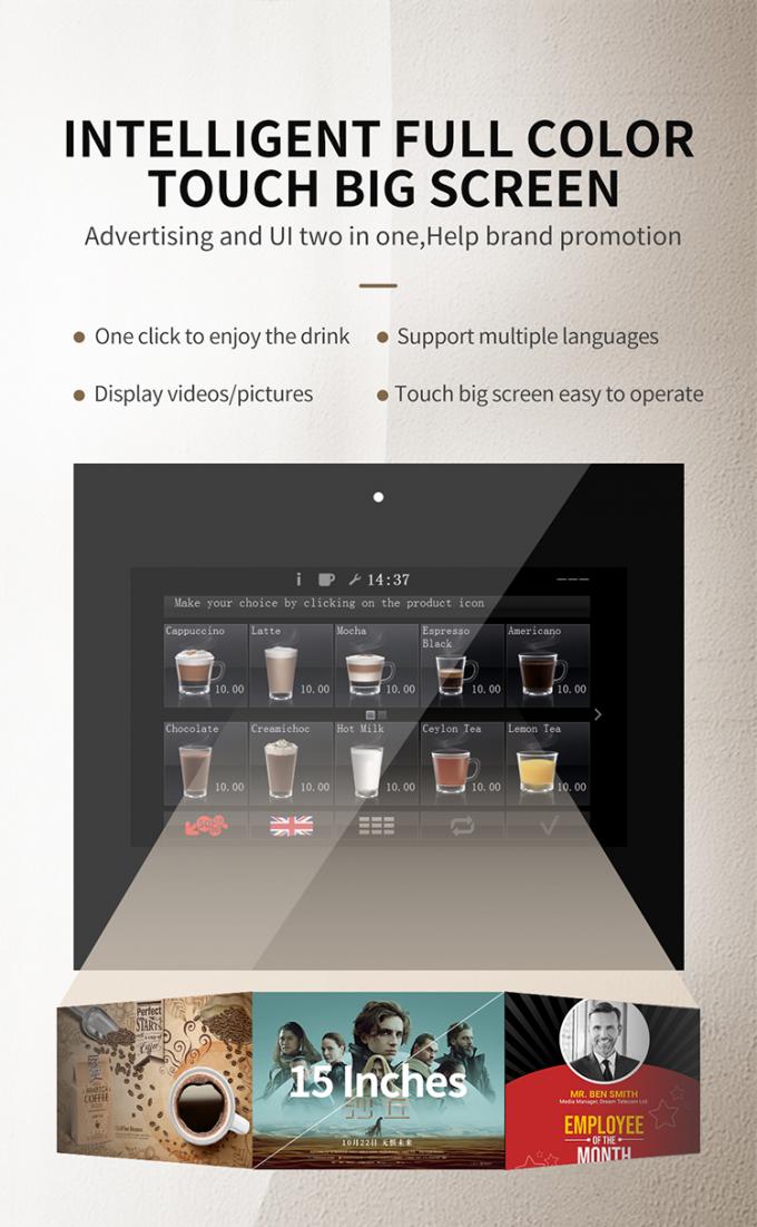DIY Menu Countertop Coffee Vending Machine With Tap Water Connection