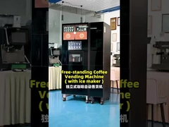 Touch Screen Fresh Coffee Bean Vending Machine with Ice Maker Premium Home Coffee Making Equipment