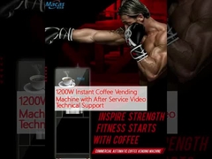 1200W Instant Coffee Vending Machine with After Service Video Technical Support