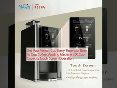 Get Your Perfect Cup Every Time with Bean To Cup Coffee Vending Machine 300 Cup Capacity Touch Screen Operation