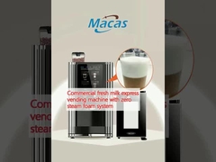 Commercial fresh milk express vending machine with zero steam foam system