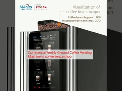 Commercial Freshly Ground Coffee Vending Machine in convenience shop