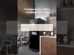 Macas Fully Automatic Freshly Ground Cabinet Coffee Machine with User-Friendly 27-inch Touchscreen and Smart Monitoring