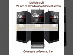 High Pressure Espresso Brewer for Coffee with Macas Commercial Fully Automatic Freshly Ground Cabinet Coffee Machine