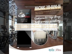 Macas Commercial Fully Automatic Freshly Ground Cabinet Coffee Machine with Instant Heating Boiler and Gear Pump System