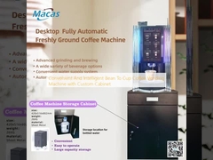 Convenient And Intelligent Bean To Cup Coffee Vending Machine with Custom Cabinet
