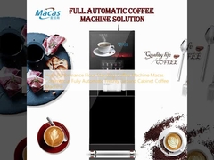 High-Performance Floor Standing Coffee Machine Macas Commercial Fully Automatic Freshly Ground Cabinet Coffee Machine