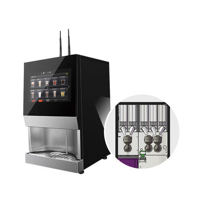 Buy SS304 Tempered Glass Tea And Coffee Vending Machine For Restaurant online manufacture