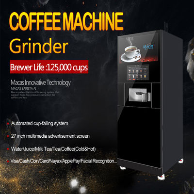 Buy Provide Advertising Screen Floor Standing Coffee Machine Coffee Beans Vending Machine CE online manufacture