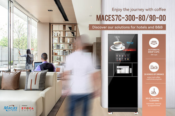 Shopping Mall Self Service Commercial Coffee Machines Coin Bill Credit Card Payment