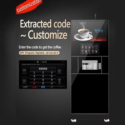 Buy OEM ODM Automatic Coffee Cappuccino Vending Machine Electronic Payment online manufacture