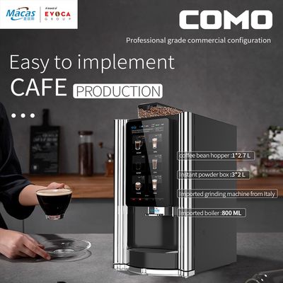 Fresh bean to cup espresso coffee vending machine with 10 flavors