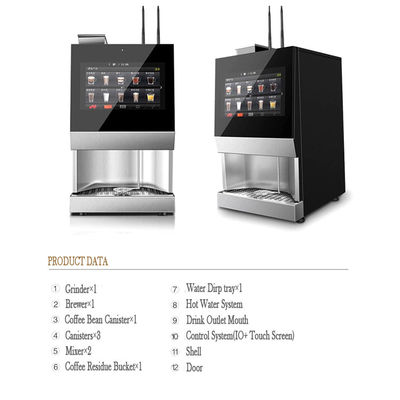 Buy EVOACAS Commercial Automatic Countertop Coffee Vending Machine Stainless Steel Fully Automatic online manufacture