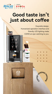 Touch Screen Commercial Coffee Vending Machine for Cappuccino Latte Mocha