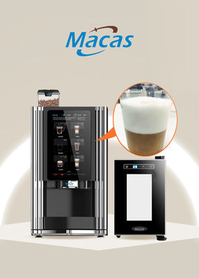 Commercial fresh milk express vending machine with zero steam foam system