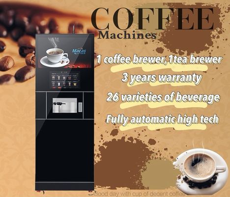 Floor Standing Coffee Machine designed for commercial with one touch coffee tea brewing and adjustable strength options
