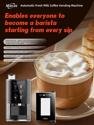 Factory Commercial Bean to Cup Fresh Milk Espresso Coffee Machine suits in HoReCa
