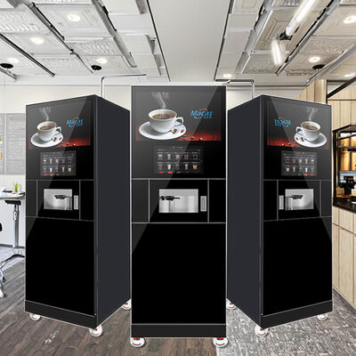 New Commercial Hot Cold Tea Coffee Vending Machine Stainless Steel Self-Serve Premix Programmable Function 9 Bar Pressure