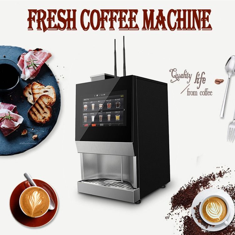 15.6inch Screen Table Top Bean To Cup Coffee Vending Machine With IOT