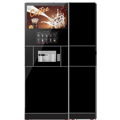 Good price 2400W Office QR Code Coin Operated Coffee Vending Machine With Ice Maker online
