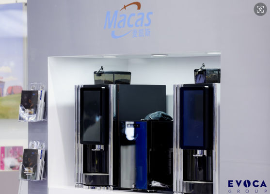 Good price SS304 Bean To Cup Coffee Vending Machine Black Color online