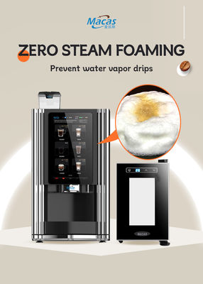 Commercial Touch Screen Tea Coffee Vending Machine With Fresh Milk