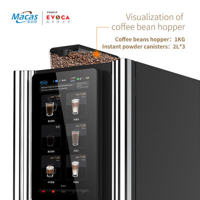 Commercial Bean To Cup Coffee Vending Machine For Supermarket School
