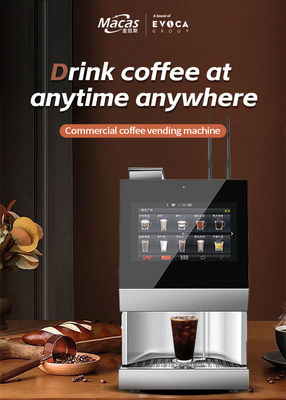 Commercial Bean To Cup Coffee Vending Machine With Built-in Grinder