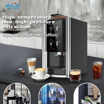 15.6inch Touch Screen Bean To Cup Coffee Vending Machine For Office Building