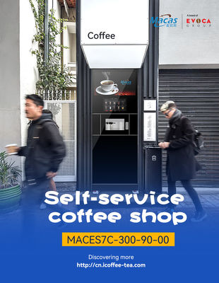 Auto Self Service Espresso Coffee Vending Machines with 4G Internet