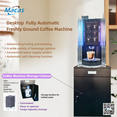 15.6inch Touch Screen Bean To Cup Coffee Vending Machine with Custom Cabinet For Office Building